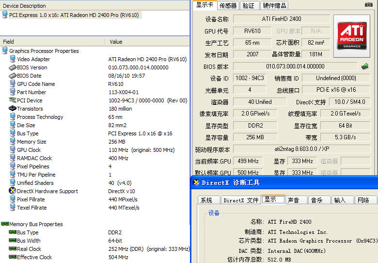 pcidv.com/X-2400 dual view specification