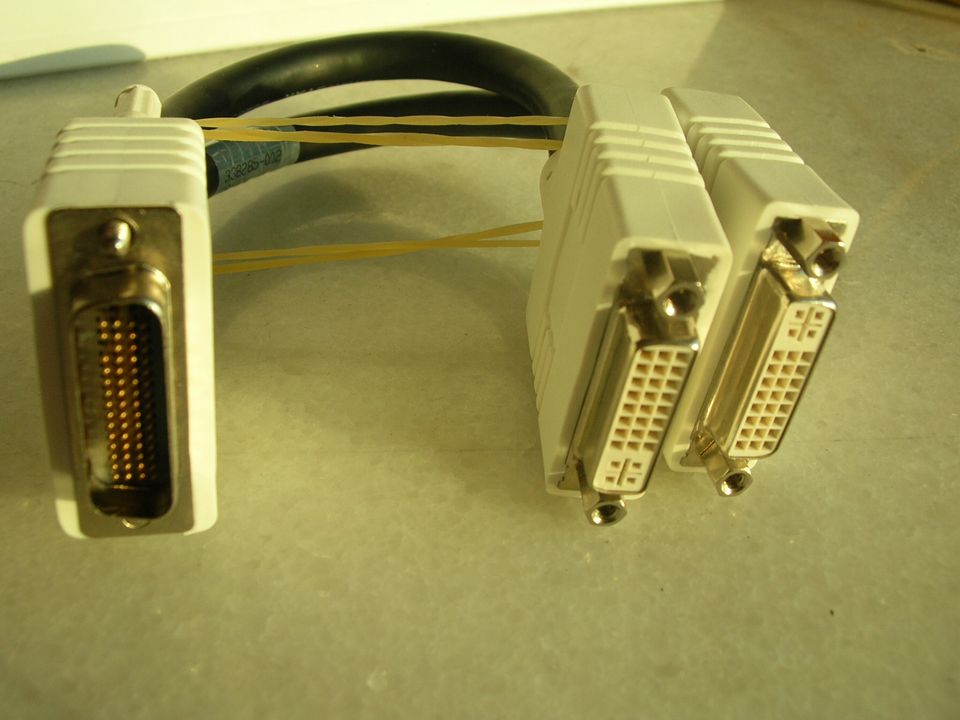 DMS-59针一分二DMS转双DVI+VGA线DMS59转双VGA双屏输出短线