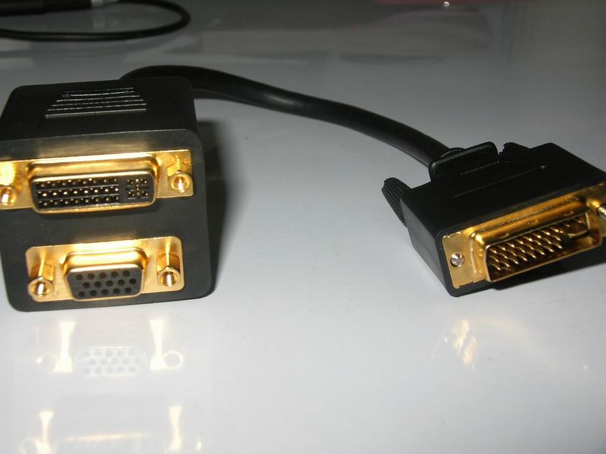 pcidv.com/dvi split dvi+vga cable