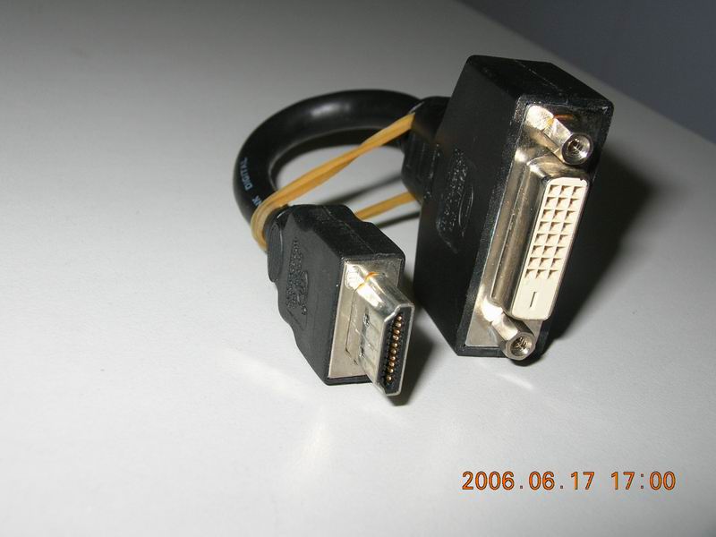 超短HDMI转DVI短线转接头高清DVI母转HDMI公适配器连接线IDV-11C