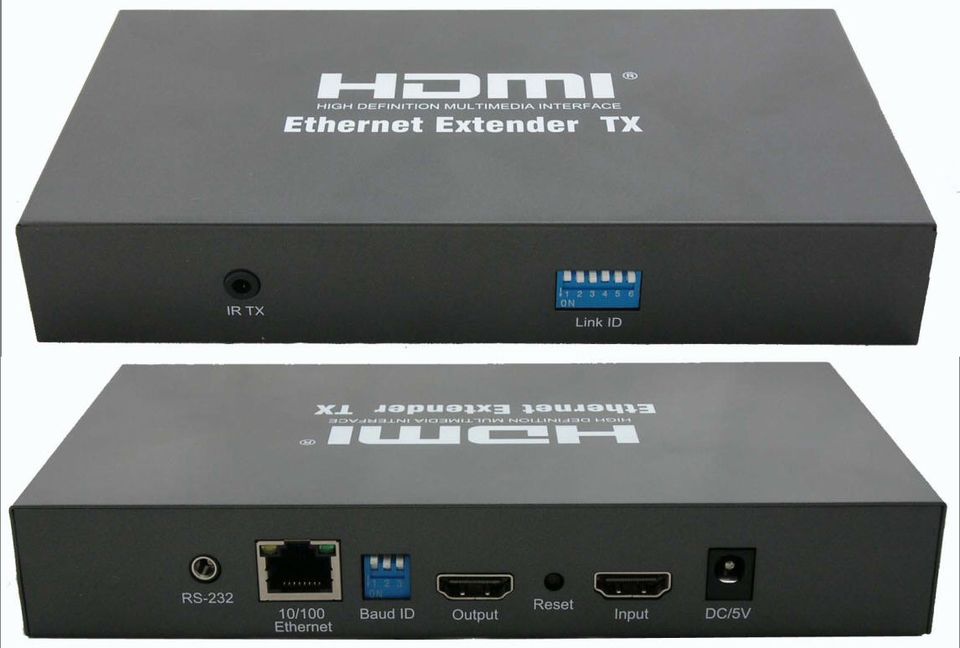 H150T双绞线网传HDMI延长器1对多RJ45网线串接级联交换机100米-800米