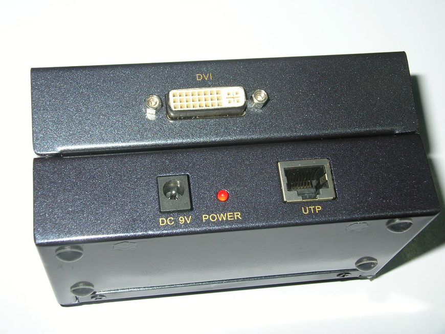 双绞线UTP-DVI延长器通过RJ45网线传输远距离数字DVI信号1920*1080